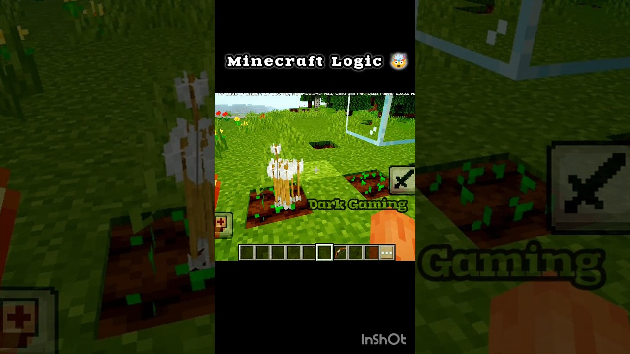 🔥"Unreal Minecraft Crop Physics 🤯 | Logic Behind Breaking Blocks"🔥