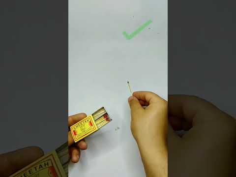 الطريقة الصحيحة لأعواد الثقاب