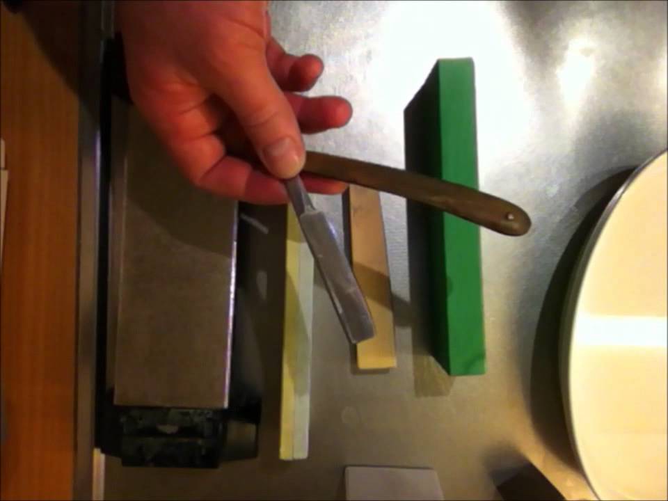 Early 1800's Bengall Cast Steel straight razor shave & some brief hone ...