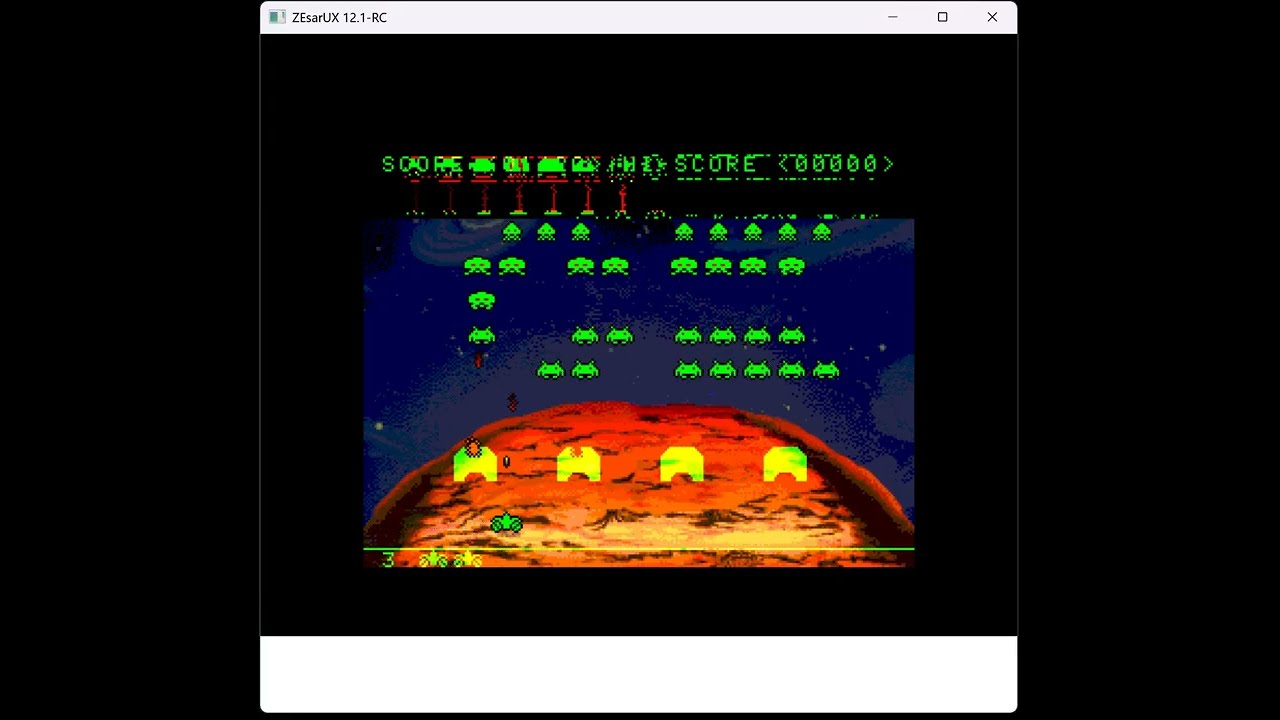 Spice Invaderz - Sinclair ZX Spectrum Next - ZEsarUX - Test Windows 11