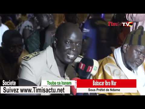 Touba ca kanam - Cérémonie d’Inauguration de la route Ndamatou :  Babacar I Mar Sous Préfet de Ndame