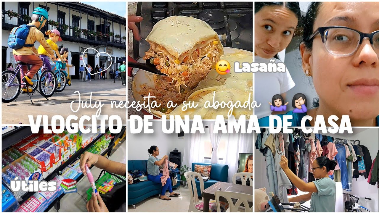 Nos escapamos 🥰 LASAÑA EN SARTEN / compra de útiles escolares AMA DE CASA