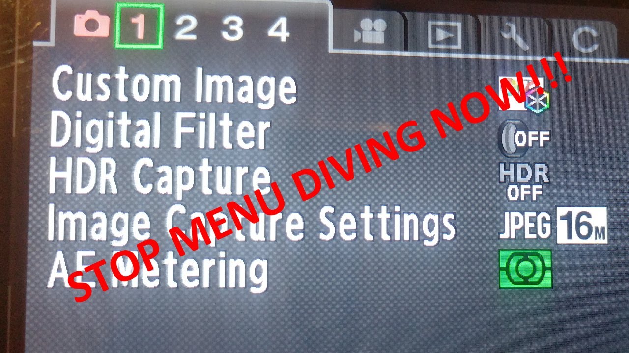 Pentax Camera Menu tip! Quick access to the last used menu item. - YouTube