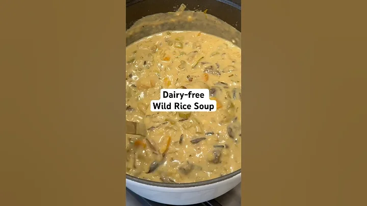 Cozy Wild Rice Soup! See tagged video for full length video and recipe! #wildricesoup #soup