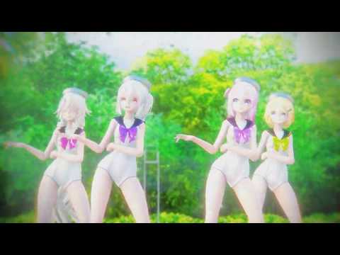 ||MMD - Yowane Haku, Megurine Luka, Kagamine Rin, IA|| - Sugar Free