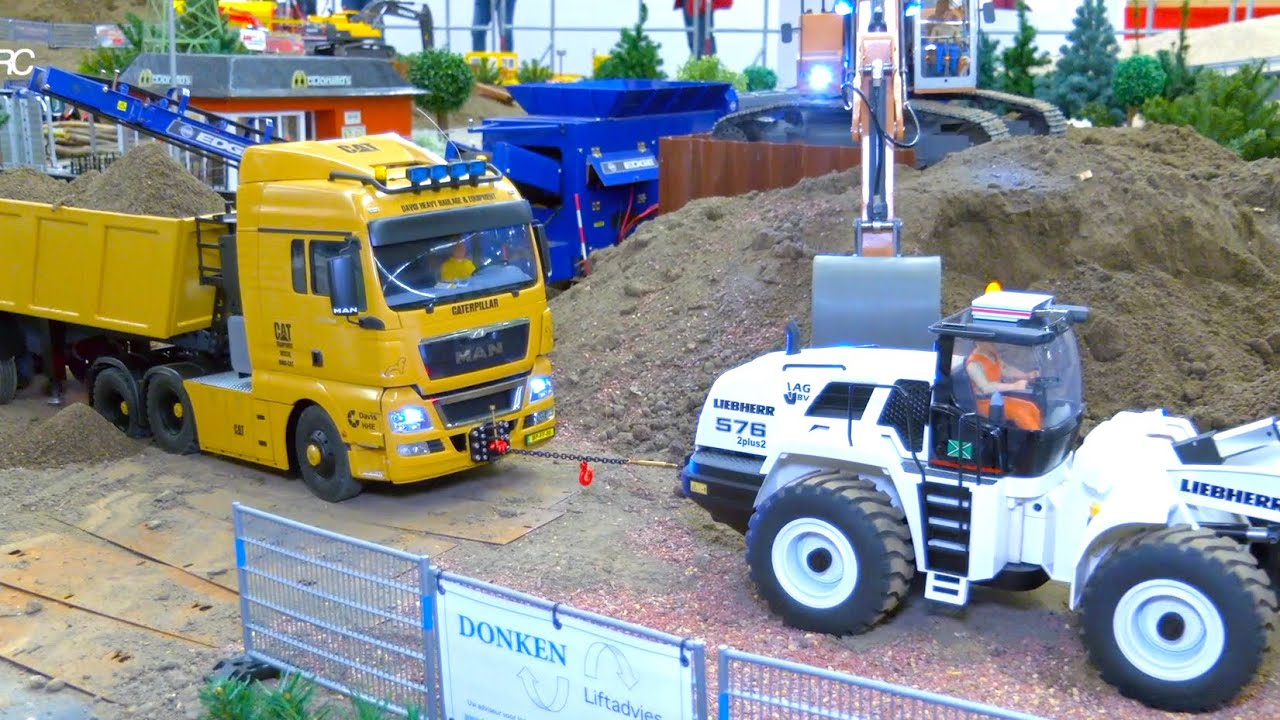 BEST OF RC TRUCKS STUCKING/ RESCUE MISSION RC WHEEL LOADER/ STUCKING RC TRUCK TRACTOR