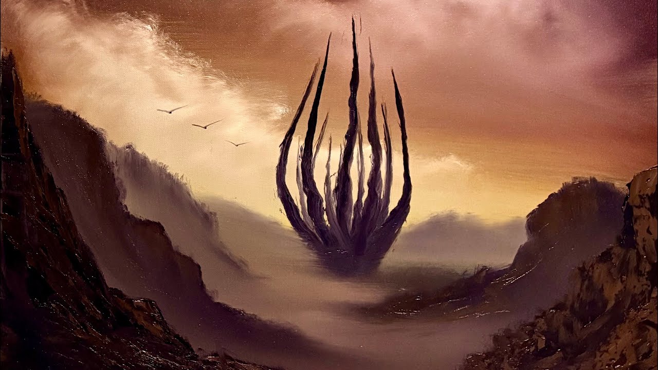 The Abyss - Stranger Things Painting Tutorial with  