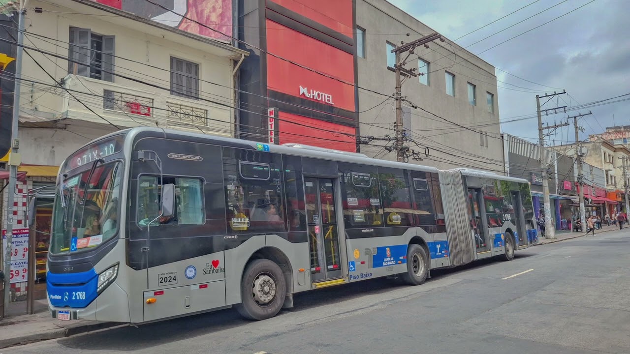 2 1768 - Caio Millenium V Mercedes O500UA Euro VI (Som do Motor)