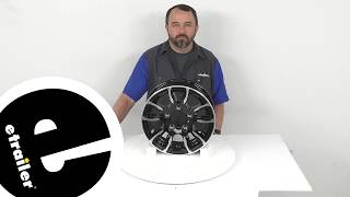 Review of Americana Trailer Tires and Wheels - Aluminum AM06 Series 13 In Black Machined - AM86FV