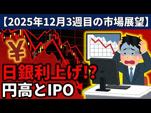 【2025/12/15週】日銀利上げXデー到来？円高直撃とIPOラッシュで荒れる「魔の1週間」を完全攻略