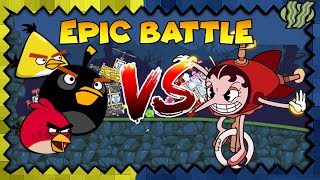 Angry Birds Vs Hilda Berg - Epic Battle In Bad Piggies