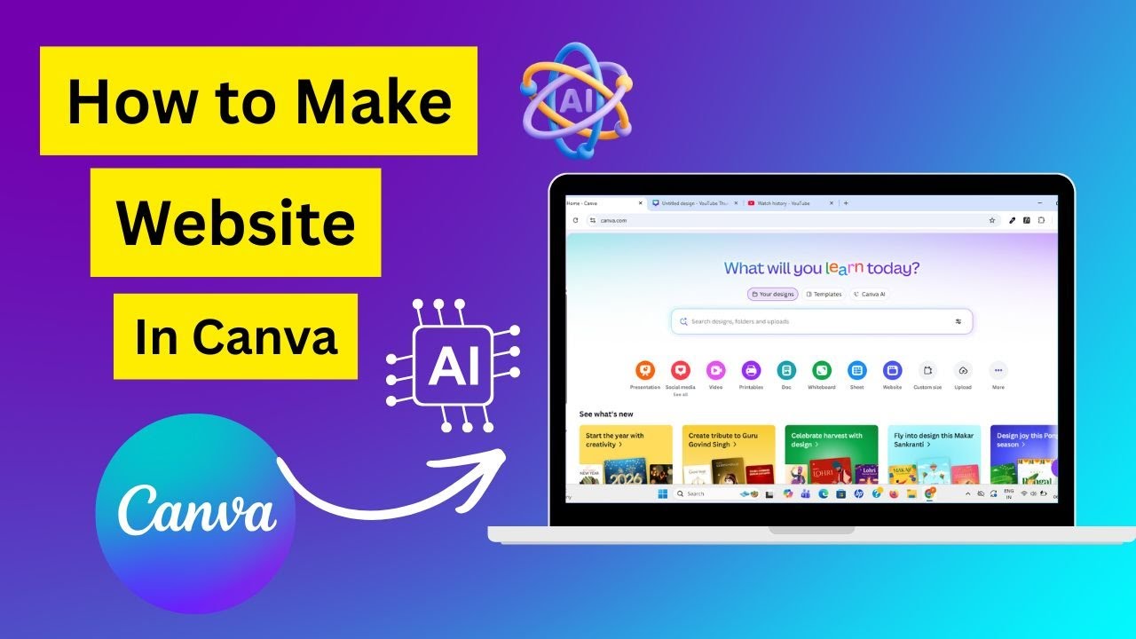 How to Make a Website Using Canva for FREE