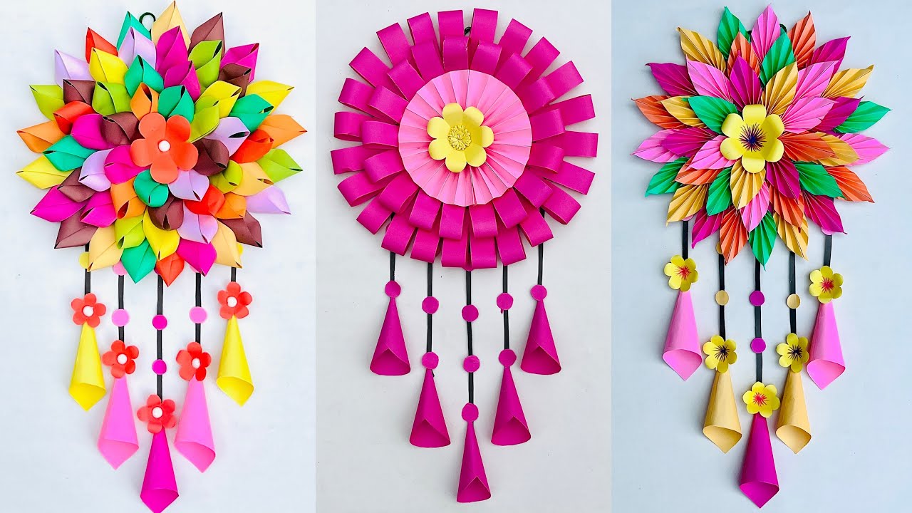 3 Unique Wall Hanging Craft/Easy and Quick Paper Wall Hanging/??????????????????