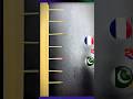 France vs Pakistan. mini wood toy Woodworking art skill #facts #shorts