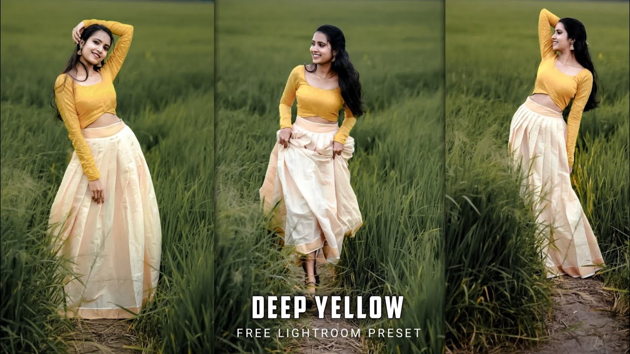 Deep Yellow preset | How to download lightroom preset | lightroom preset | Green preset |