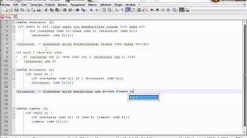 Materi Algoritma Pemrograman Fungsional LISP [List Integer] - Monika - UDINUS