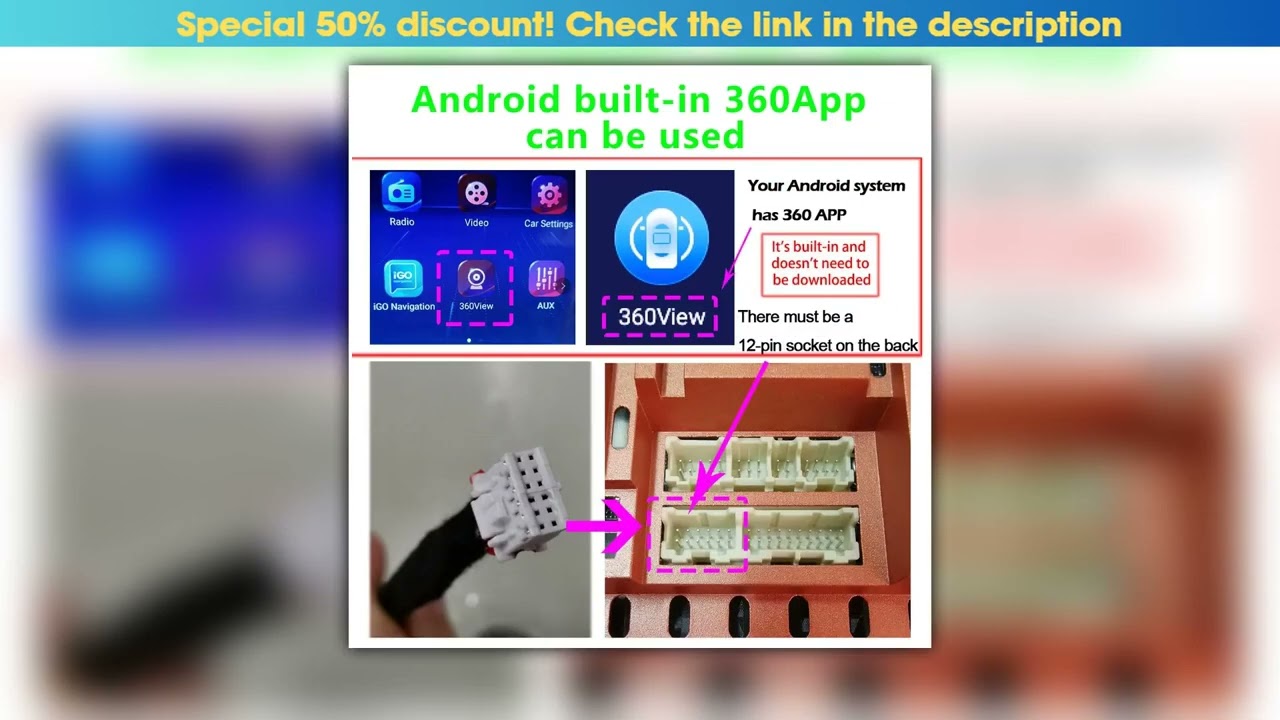 Car 360 Panoramic — Deal (2025): Car 360° Panoramic Camera Sony WDR Technology 1080p HD