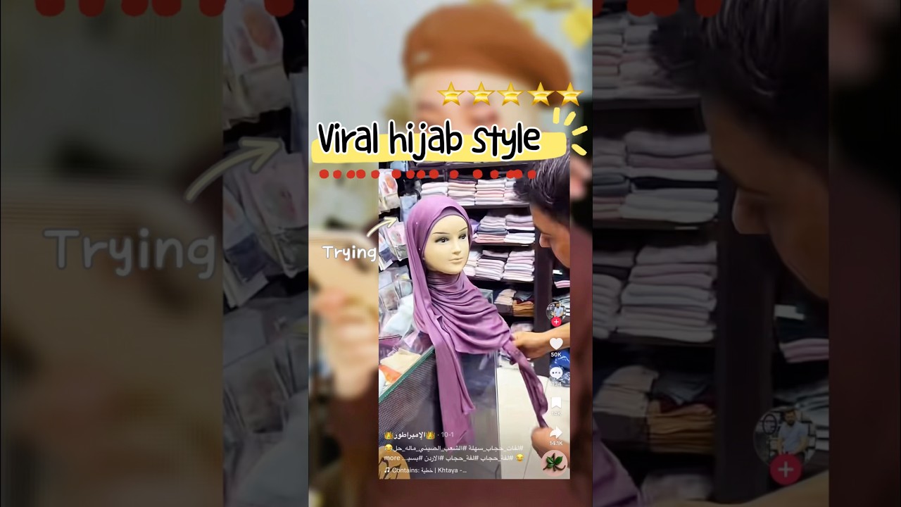 Review New viral hijab style on tiktok 