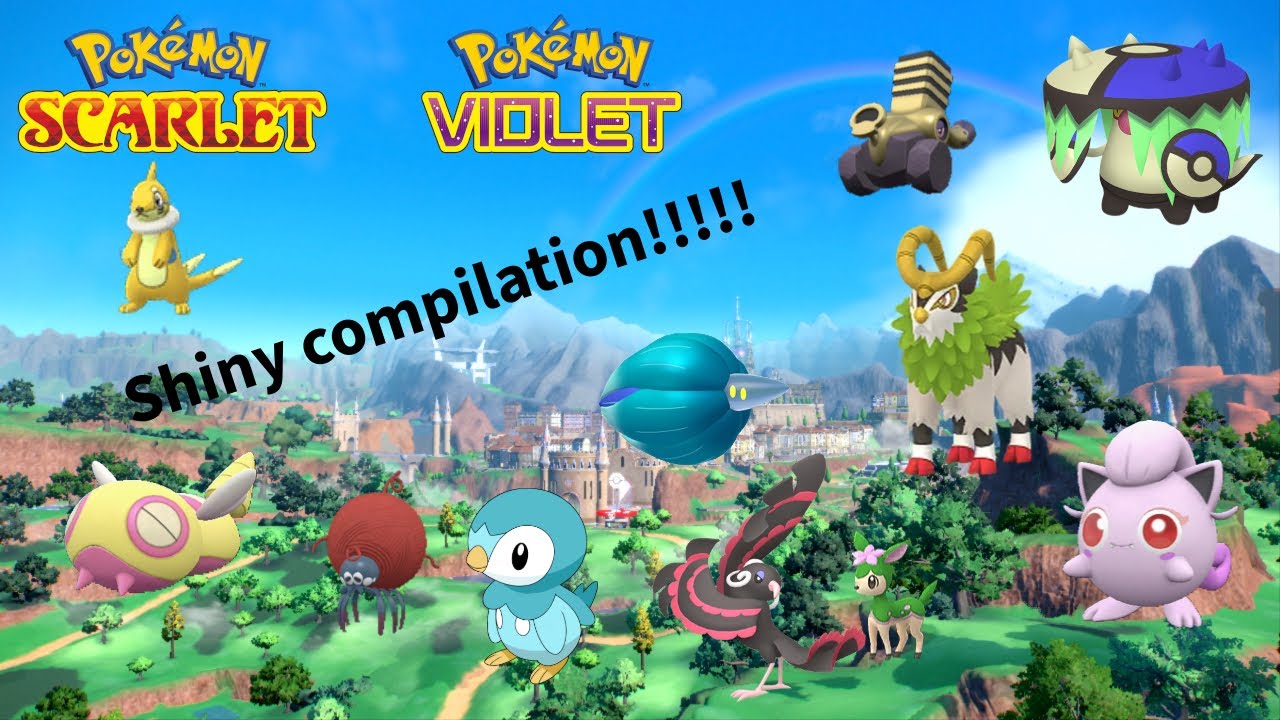 Pokémon scarlet and violet shiny Pokemon compilation 