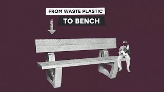What Recycled Plastic Is Used For. Turning Plastic Waste Into A Bench ♻️