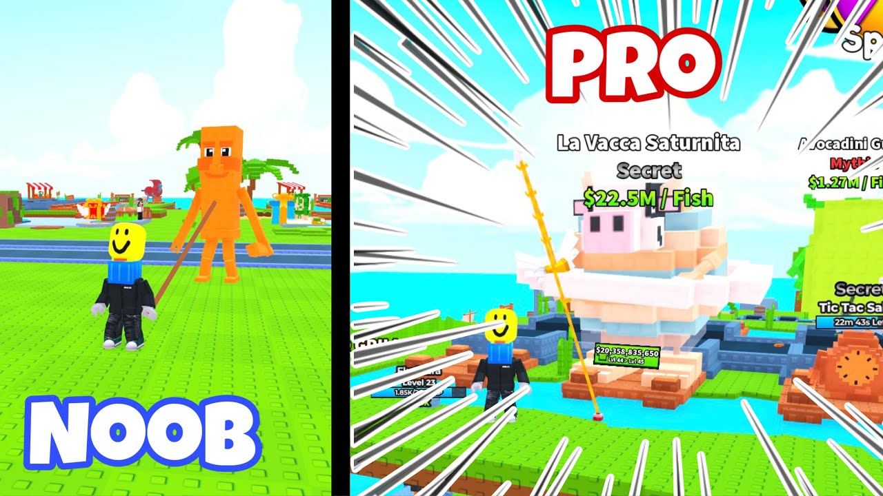 От новичка к профессионалу! Моя рыбалка, мозги гниют! Рождественское обновление!! (Roblox)