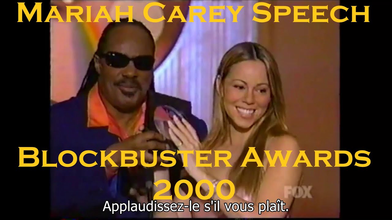 2000 Mariah Carey Acceptance Speech at the Blockbuster Awards - presented by Stevie Wonder (VOSTFR)