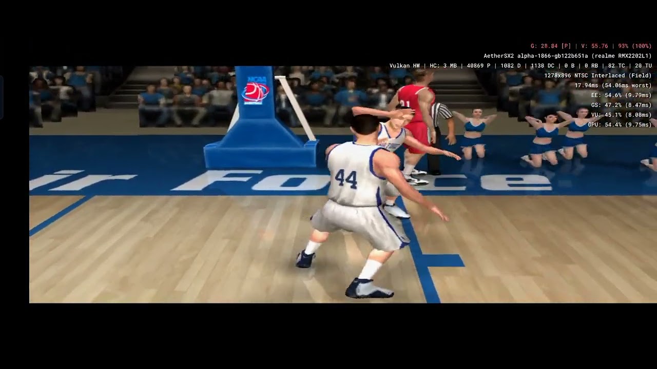 NCAA March Madness 2008 - Aethersx2 Android PS2 Emulator SD888 Realme GT