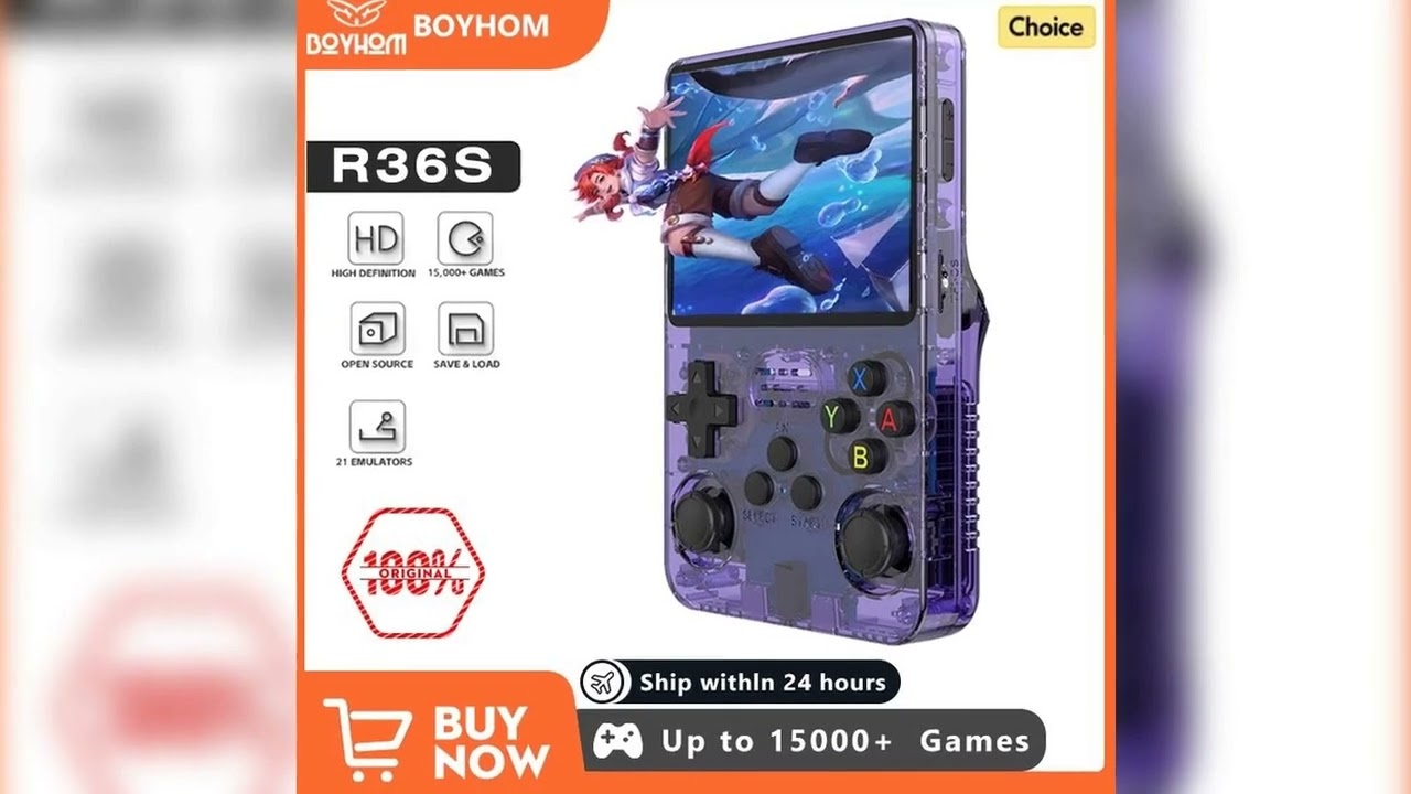 A must-have product! 128G Open Source R36S Retro Handheld Video Game Console Linux System 3.5 Inch