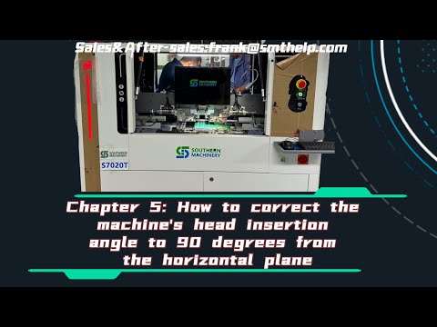 Chapter 5 How to correct the machine's head inse