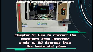 Chapter 5 How to correct the machines head inse