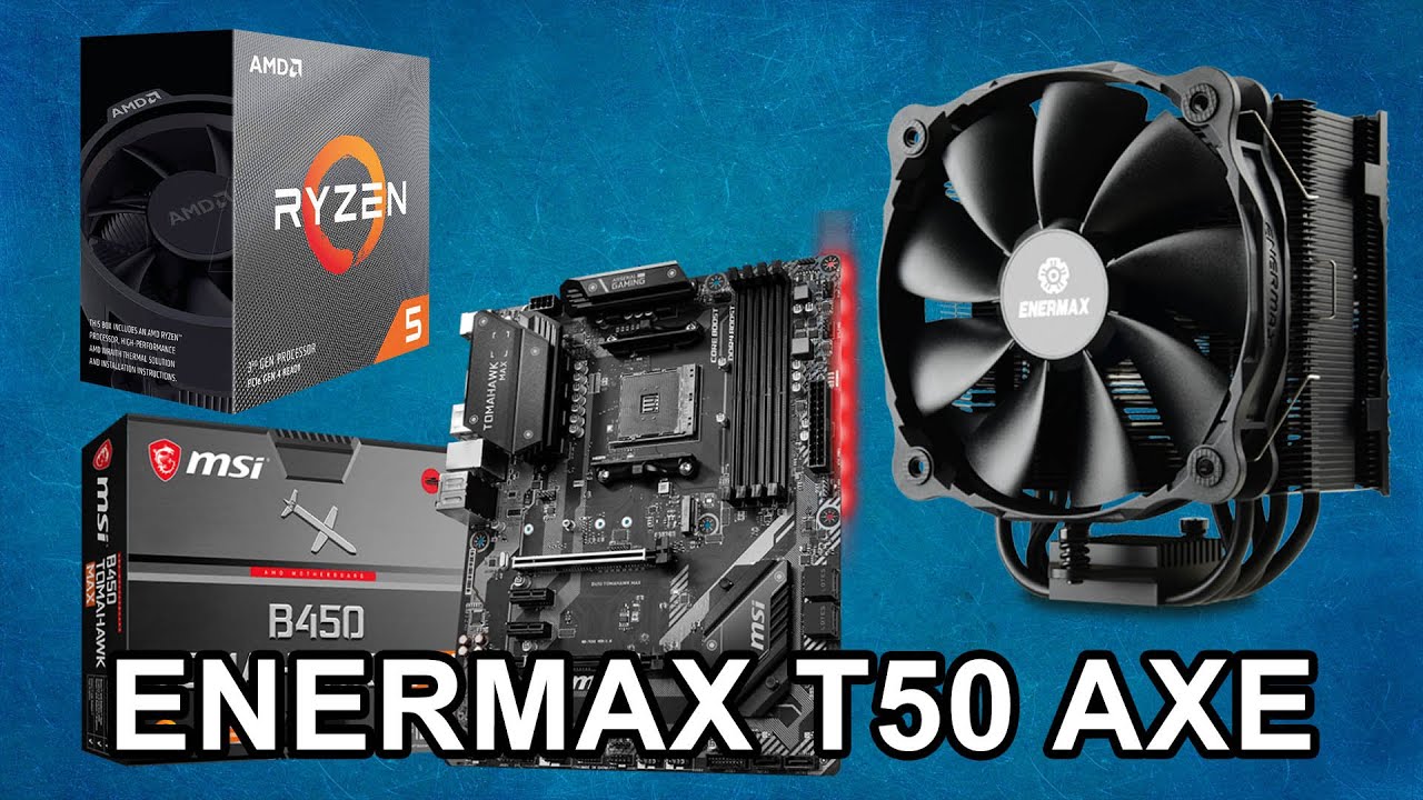 Установка куллера ENERMAX T50 AXE (ETS-T50A-FSS) и тест на Ryzen 5 3600
