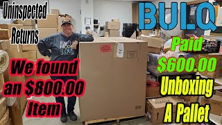 Unboxing A Bulq.com Pallet of Electronics - We found an $800.00 Item - Check it out!