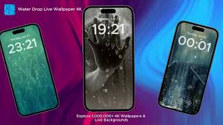 Water Drop Live Wallpaper 4K 🌊 | Realistic Ripple Effect for Android 2025 screenshot 2