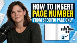 How to Insert Page Number From Specific Page Only (Easy Word Tutorial)