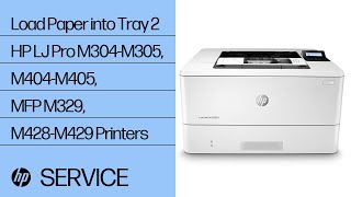 Load Paper into Tray 2, HP LaserJet Pro M304-M305, M404-M405, MFP M329,  M428-M429 Printers