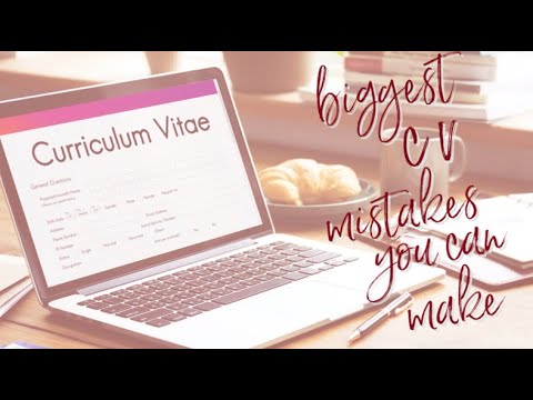 Biggest CV Mistakes You Can Make | Careers Portal