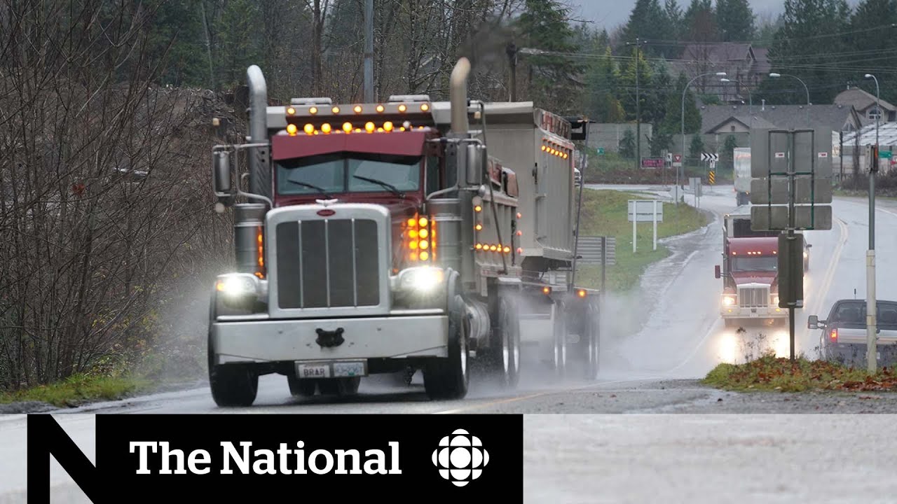B.C. highway closures create challenges for truckers, the supply chain