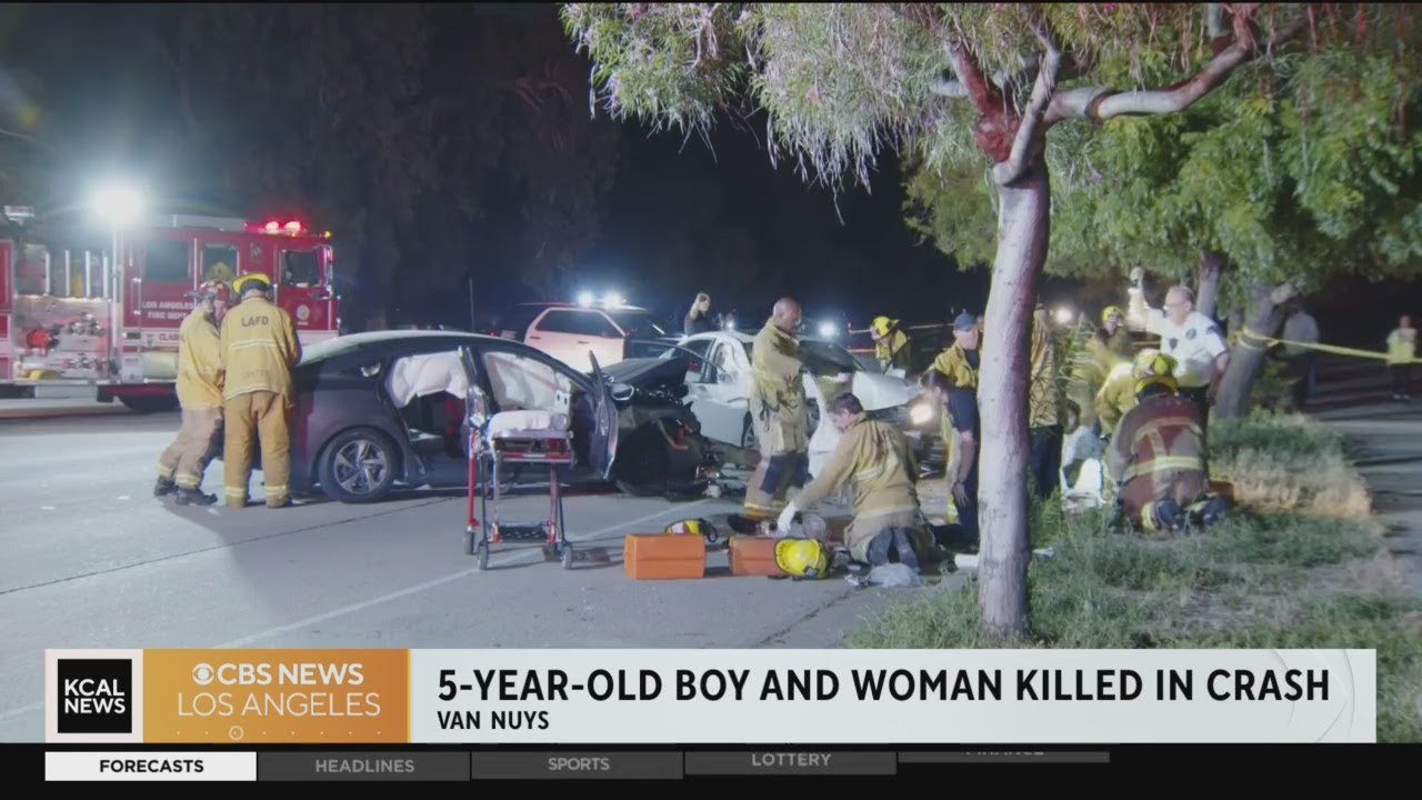 5-year-old boy and woman killed in head-on crash - YouTube