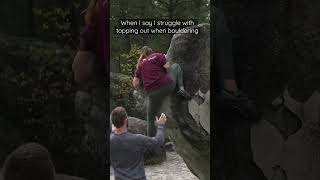How not to top out a boulder