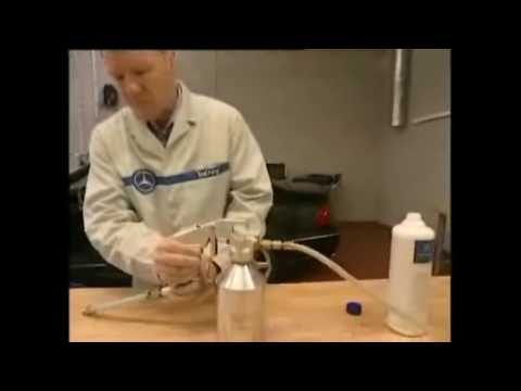 Чистка испарителя кондиционера Mercedes-Benz Cleaning the evaporator conditioner.