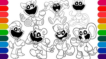 POPPY PLAYTIME CHAPTER 3 Coloring Pages | How to color Smiling Critters #4 | Coloring Poppy Playtime