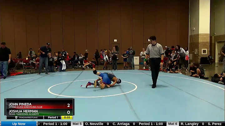 12U 82 John Pineda Spring Klein Wrestling Club Vs ...
