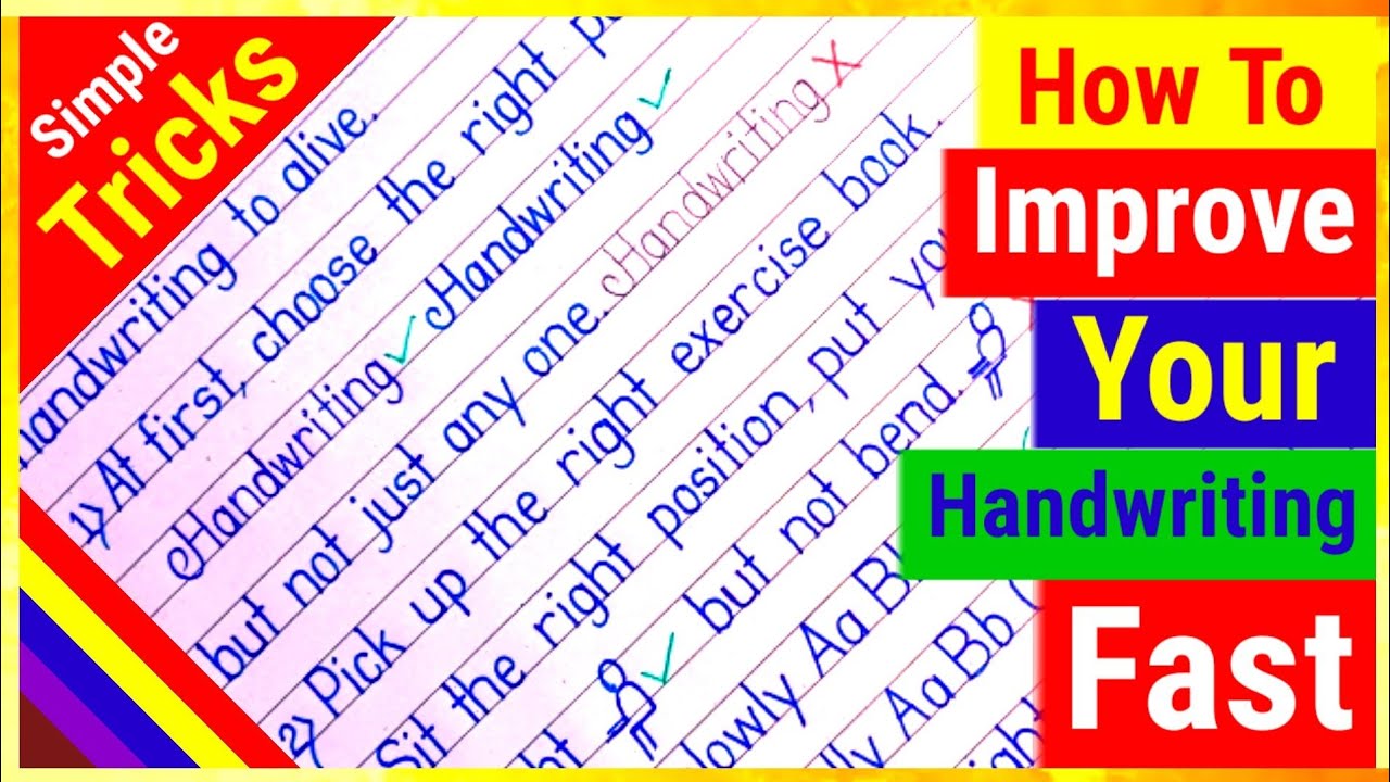 How To Improve Your Handwriting Neat & Fast | 11 Best Simple Tricks to ...