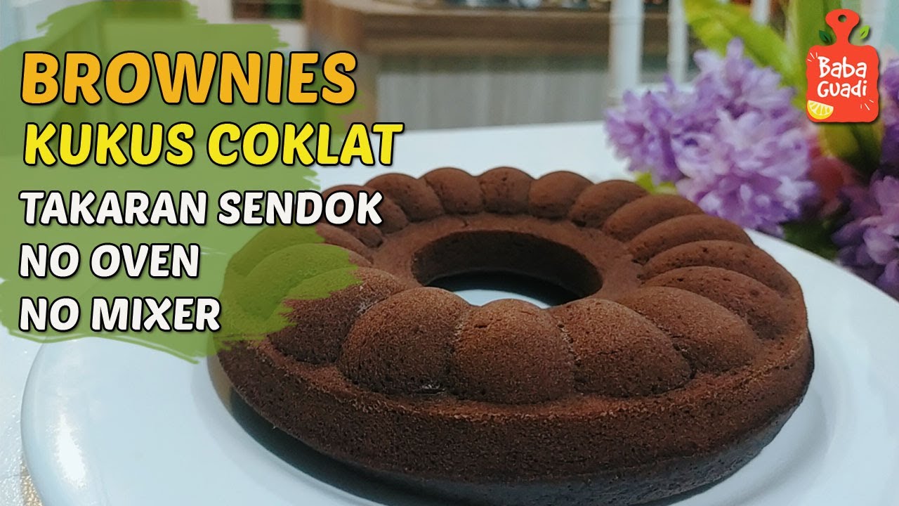 Bikin Brownies Kukus Coklat, Takaran Sendok, No Mixer, No Oven. Anti