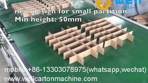 automatic partition cardboard assembly machine