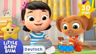 Mia trommelt | Kinderlieder | Little Baby Bum Deutsch | Cartoons für Kinder