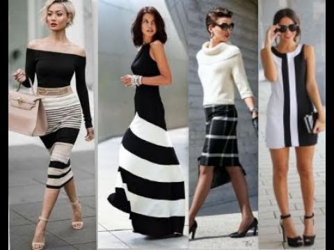 ROPA DE MUJER BLANCO Y NEGRO - BLACK & WHITE WOMEN'S CLOTHING 2018 - YouTube