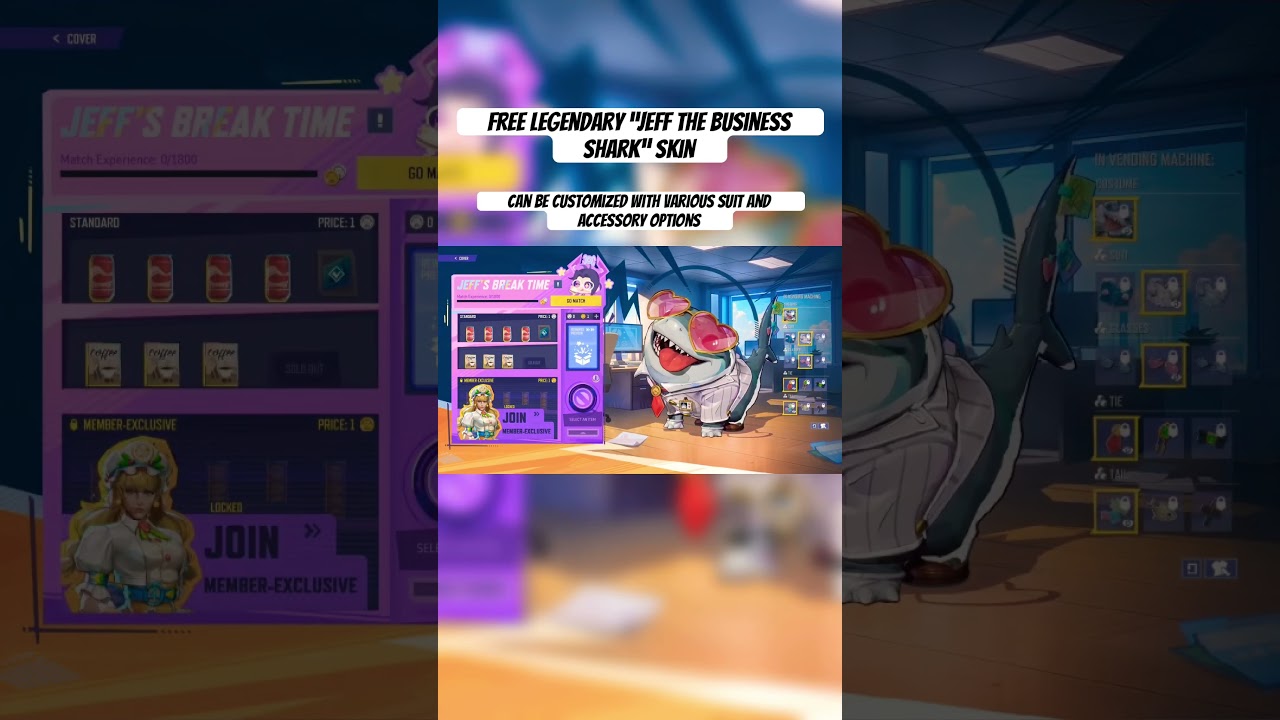 *Free* Legendary “Jeff The Business Shark” Skin | Marvel Rivals | 