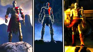 Evolution Of Kratos Throwing Himself Of The Cliff
