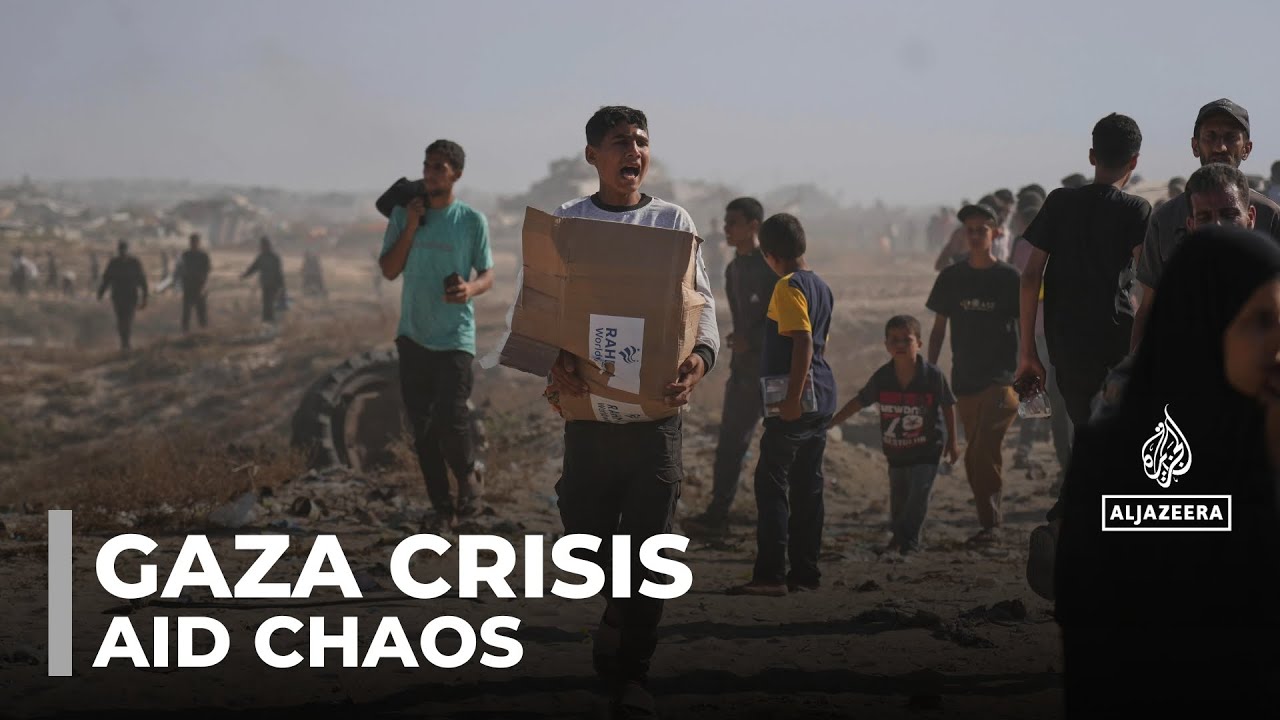 فوضى في مؤسسة إنسانية في غزة: فلسطينيون جائعون يقتحمون منطقة توزيع قرب رفح